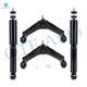 Set of 4 Front Upper Control Arm Ball Joint-Shock Absorber For 2001-2006 GMC Sierra 3500 11400 GVW