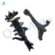 Front Left Lower Control Arm-Quick Complete Strut-Coil Spring Assembly For 2003-2005 Honda Civic