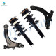 Set of 4 Front Lower Control Arm Ball Joint-Quick Complete Strut-Coil Spring Assembly For 2005-2009 Buick Allure
