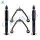 Set of 4 Front Upper Control Arm Ball Joint-Shock Absorber For 2007 Chevrolet Silverado 1500 Classic Crew Cab Pickup