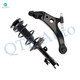 Front Left Lower Control Arm Ball Joint-Quick Complete Strut-Coil Spring Assembly For 2004-2007 Toyota Highlander L4 FWD