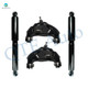 Set of 4 Front Upper Control Arm Ball Joint-Shock Absorber For 1984-2004 Chevrolet S10