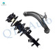 Front Left Lower Control Arm Ball Joint-Quick Complete Strut-Coil Spring Assembly For 2007-2012 Nissan Sentra