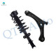 PM Auto Front Left Lower Control Arm Ball Joint-Quick Complete Strut-Coil Spring Assembly For 2009 2010 Volkswagen Routan V6 3.8L S