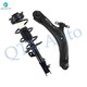 PM Auto Front Right Lower Control Arm Ball Joint-Quick Complete Strut-Coil Spring Assembly For 2008-2012 Nissan Rogue AWD