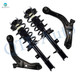 Set of 4 Front Lower Control Arm Ball Joint-Quick Complete Strut-Coil Spring Assembly For 2001-2006 2008-2011 Mazda Tribute V6