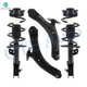 PM Auto Set of 4 Front Lower Control Arm Ball Joint-Quick Complete Strut-Coil Spring Assembly For 2008-2012 Nissan Rogue AWD