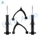 Set of 4 Front Upper Control Arm Ball Joint-Suspension Strut Assembly For 2014-2016 GMC Sierra 1500 Monotube Performance Upgrade