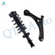 PM Auto Front Right Lower Control Arm Ball Joint-Quick Complete Strut-Coil Spring Assembly For 2009 2010 Volkswagen Routan V6 3.8L S