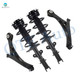 PM Auto Set of 4 Front Lower Control Arm Ball Joint-Quick Complete Strut-Coil Spring Assembly For 2008-2010 Dodge Grand Caravan