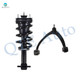 Front Left Upper Control Arm Ball Joint-Quick Complete Strut-Coil Spring Assembly For 2014-2016 Chevrolet Silverado 1500 4WD