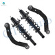 Set of 4 Rear Upper Control Arm-Quick Complete Strut-Coil Spring Assembly For 2007-2010 Jeep Compass FWD
