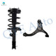 Front Right Lower Control Arm Ball Joint-Quick Complete Strut-Coil Spring Assembly For 2007-2009 Hyundai Santa FE GLS