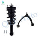 Front Left Upper Control Arm Ball Joint-Quick Complete Strut-Coil Spring Assembly For 2014-2016 GMC Sierra 1500