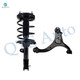 Front Right Lower Control Arm Ball Joint-Quick Complete Strut-Coil Spring Assembly For 2007-2009 Hyundai Santa FE