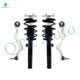 Set of 4 Front Lower Forward Control Arm Ball Joint-Quick Complete Strut-Coil Spring Assembly For 2012 2013 BMW 135I Convertible