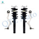 Set of 4 Front Lower Forward Control Arm Ball Joint-Quick Complete Strut-Coil Spring Assembly For 2007-2013 BMW 335I