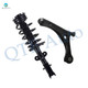 PM Auto Front Left Lower Control Arm Ball Joint-Quick Complete Strut-Coil Spring Assembly For 2009 2010 Volkswagen Routan V6