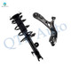 Front Right Lower Control Arm Ball Joint-Quick Complete Strut-Coil Spring Assembly For 2006-2008 Toyota RAV4 V6