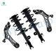 Set of 4 Front Lower Control Arm Ball Joint-Quick Complete Strut-Coil Spring Assembly For 2006-2008 Toyota RAV4 V6