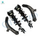 Set of 4 Front Lower Control Arm Ball Joint-Quick Complete Strut-Coil Spring Assembly For 2007-2012 Nissan Versa