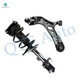 Front Left Lower Control Arm Ball Joint-Quick Complete Strut-Coil Spring Assembly For 2006-2008 Toyota RAV4