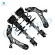 Set of 4 Front Lower Control Arm Ball Joint-Quick Complete Strut-Coil Spring Assembly For 2006-2008 Toyota RAV4
