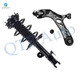 Front Left Lower Control Arm Ball Joint-Quick Complete Strut-Coil Spring Assembly For 2006-2012 Toyota RAV4