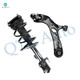 Front Left Lower Control Arm Ball Joint-Quick Complete Strut-Coil Spring Assembly For 2006-2008 Toyota RAV4 V6