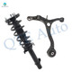 Front Right Lower Control Arm-Quick Complete Strut-Coil Spring Assembly For 2008-2012 Honda Accord L4