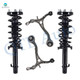 Set of 4 Front Lower Control Arm-Quick Complete Strut-Coil Spring Assembly For 2008-2012 Honda Accord