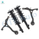 Set of 4 Front Lower Control Arm-Quick Complete Strut-Coil Spring Assembly For 2008-2012 Honda Accord L4