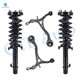 Set of 4 Front Lower Control Arm-Quick Complete Strut-Coil Spring Assembly For 2008-2012 Honda Accord V6