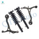 Set of 4 Front Lower Control Arm-Quick Complete Strut-Coil Spring Assembly For 2008-2012 Honda Accord V6