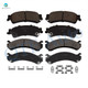 Set of 8 Front-Rear Ceramic Brake Pad Kit For 2005 Cadillac Deville