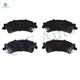 Set of 8 Front-Rear Ceramic Brake Pad Kit For 2006-2011 Cadillac DTS Base with Heavy Duty Brakes