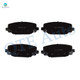 Rear Ceramic Brake Pad Kit For 2012-2020 Dodge Grand Caravan