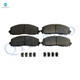 Front Ceramic Brake Pad Kit For 2012-2016 Chrysler Town & Country