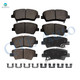 Set of 8 Front-Rear Ceramic Brake Pad Kit For 2012-2016 Hyundai Veloster Set of 8 Front-Rear Ceramic Brake Pad Kit For 2012-2016 Hyundai Veloster