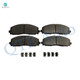 Front Ceramic Brake Pad Kit For 2020 2021 Jeep Wrangler