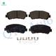 Set of 12 Front 320mm-Rear 308mm Drilled Slotted Disc Brake Rotors-Ceramic Brake Pad kit For 2016-2018 Nissan Maxima