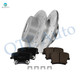 Set of 6 Rear Drilled Slotted Disc Brake Rotors-Ceramic Brake Pad kit For 2005-2020 Chrysler 300