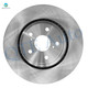 Set of 6 Front Drilled Slotted Disc Brake Rotors-Ceramic Brake Pad kit For 2015-2017 Lexus NX200t