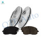 Set of 6 Front Disc Brake Rotors-Ceramic Brake Pad kit For 2007-2013 Nissan Altima