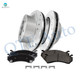 Set of 6 Rear Drilled Slotted Disc Brake Rotors-Ceramic Brake Pad kit For 2004-2006 Chevrolet Avalanche 2500
