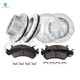Set of 12 Front-Rear Drilled Slotted Disc Brake Rotors-Ceramic Brake Pad kit For 2007 Chevrolet Silverado 2500 HD Classic