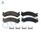 Set of 6 Front Drilled Slotted Disc Brake Rotors-Ceramic Brake Pad kit For 2006-2010 Chevrolet Silverado 2500 HD