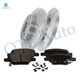 Set of 6 Rear 270mm Disc Brake Rotors-Ceramic Brake Pad kit For 2008 2009 Saturn Aura