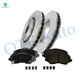 Set of 6 Front 302mm Disc Brake Rotors-Ceramic Brake Pad kit For 2009-2014 Volkswagen Routan