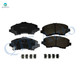 Set of 6 Front 302mm Disc Brake Rotors-Ceramic Brake Pad kit For 2009-2014 Volkswagen Routan